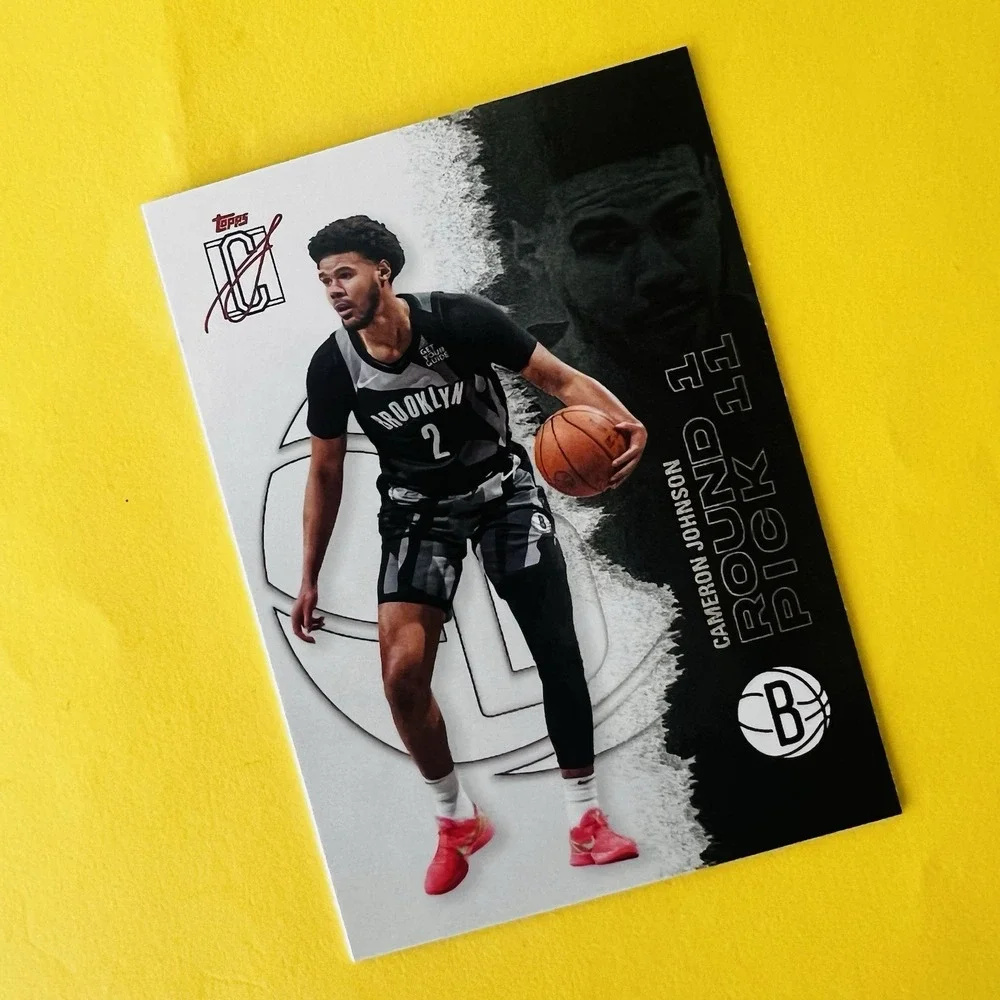 2025-26 Topps Signature Class Round 1‎ Pick 11 #29 Cameron Johnson Nets